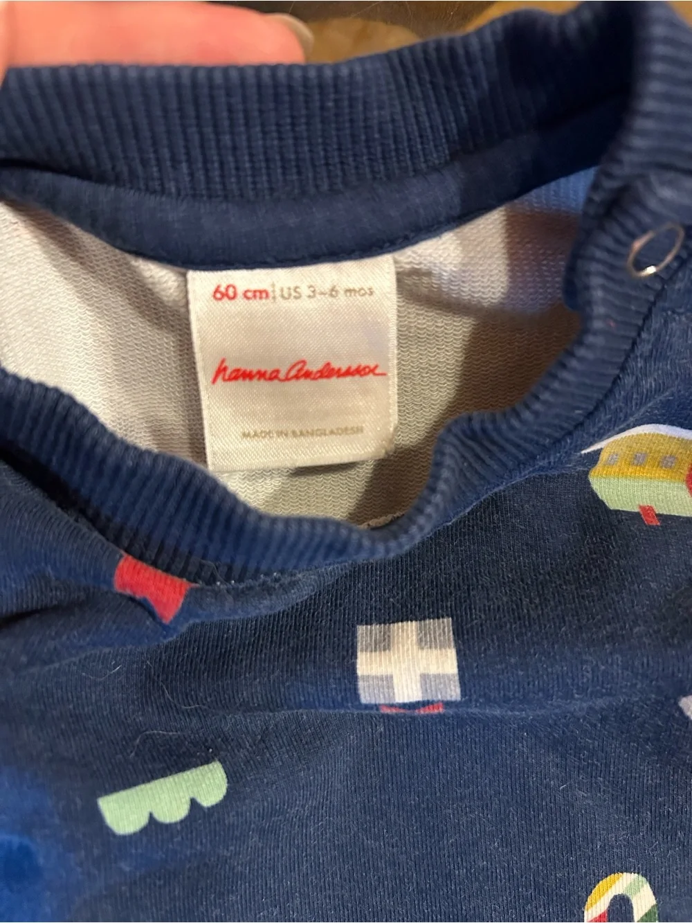Hanna Andersson Navy Blue Holiday Character Pajama Set